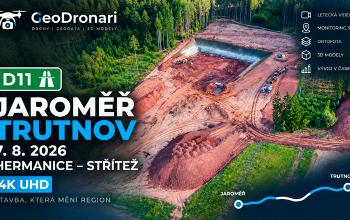 D11 Jaroměř–Trutnov, 28. 6. 2025: aktuální postup prací u Hermánic z pohledu dronu