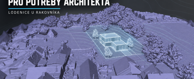 3D model pozemku pro potreby architekta
