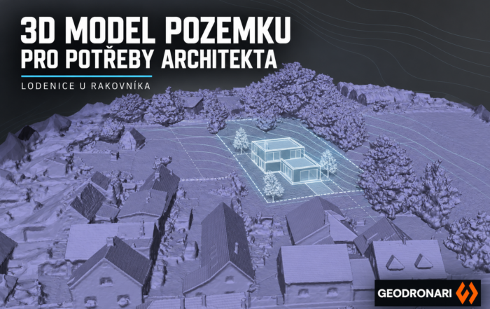 3D model pozemku pro potreby architekta