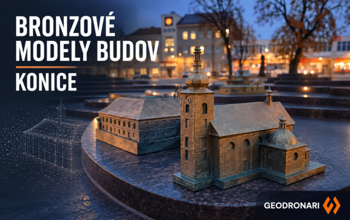 bronzove modely budov Konice