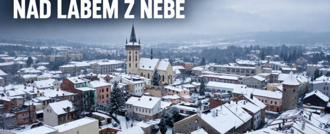 zimni Dvur Kralove nad Labem z nebe
